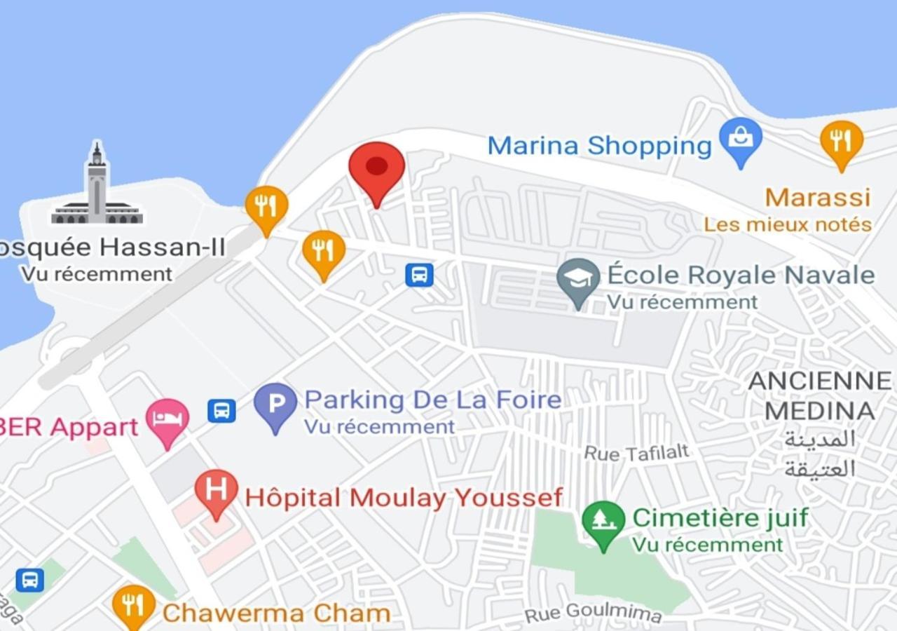 Modern Apartment Opposite The Hassan2 Mosque, Very Well Equipped And Stylish, 85 M2 With Gym And Direct Sea View With Underground Garage , Prohibits Unmarried Couples Of Arab Origin Casablanca Kültér fotó